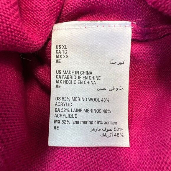 Charter Club Merino Wool Button-Sleeve Sweater Womens size XL - Picture 5 of 5